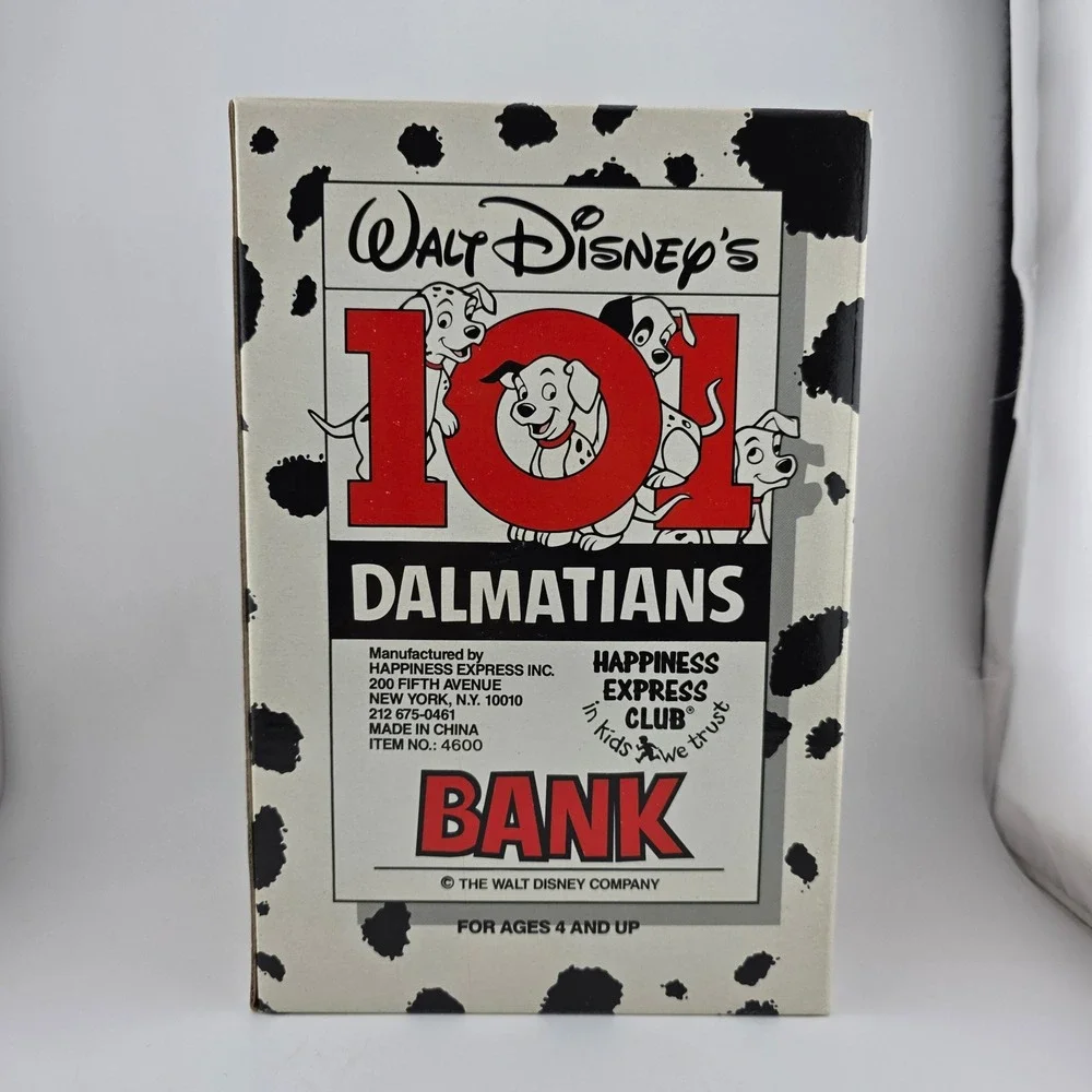 101 Dalmatians Dog Bank Pongo Perdita Puppy Happiness Express Disney NIB Vintage